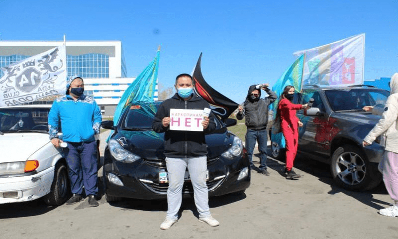 В Павлодаре проведен автопробег «Наркотикам НЕТ!»