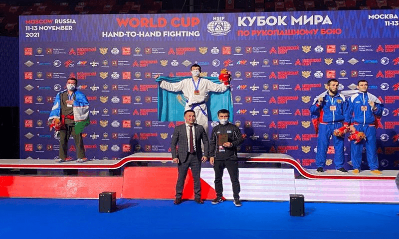 Казахстанский спортсмен стал чемпионом Кубка мира по рукопашному бою