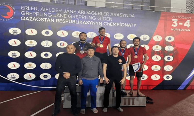 Сборная Костанайской области выиграла  чемпионат РК по грэпплингу