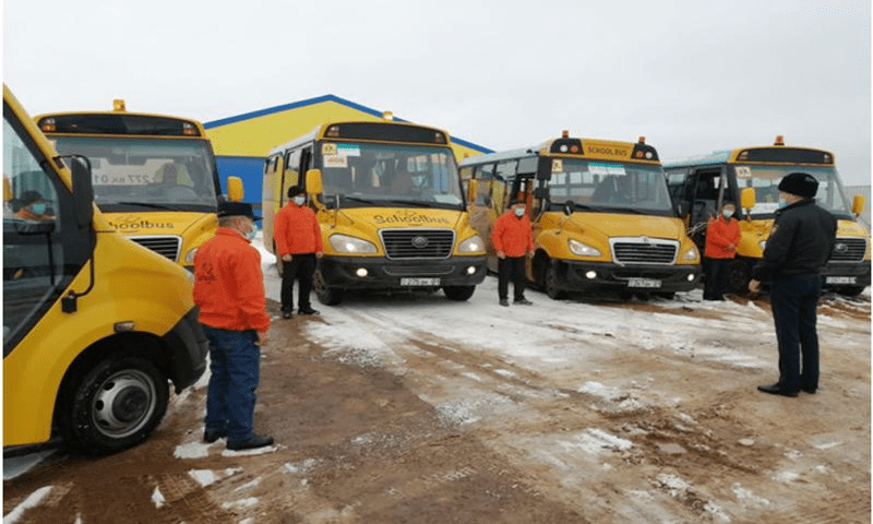 В Нур-Султане проведен осмотр школьных автобусов столицы